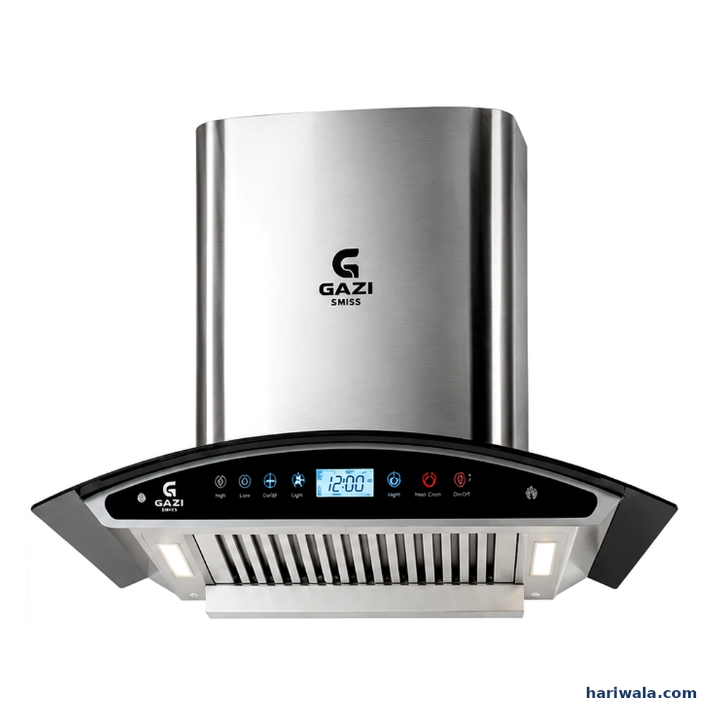 Gazi Smiss HY-912A Kitchen Hood with Hand Motion Sensor & LED Touch Display