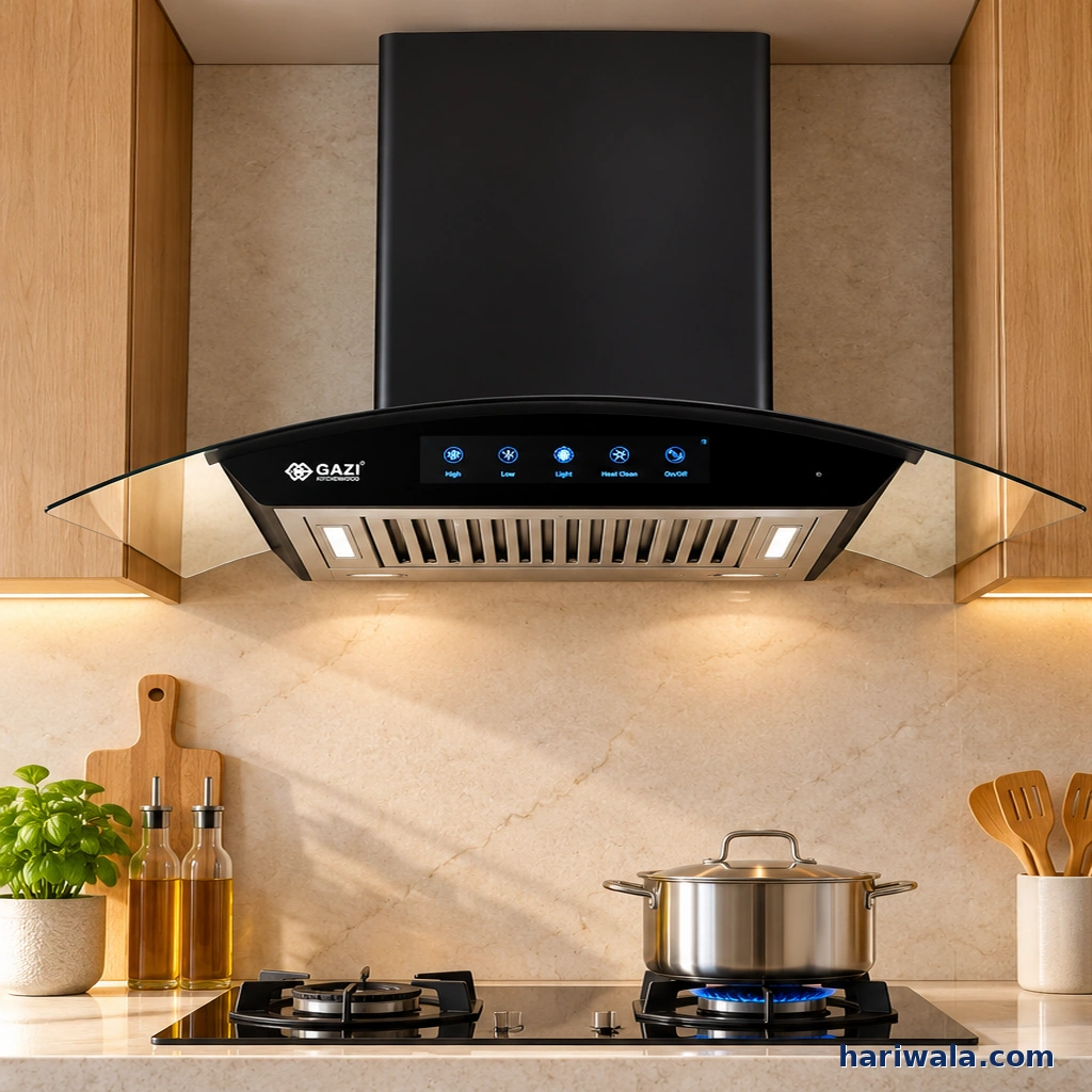 Gazi Smiss PRC-926 Kitchen Hood with Hand Motion Sensor & LED Touch Display