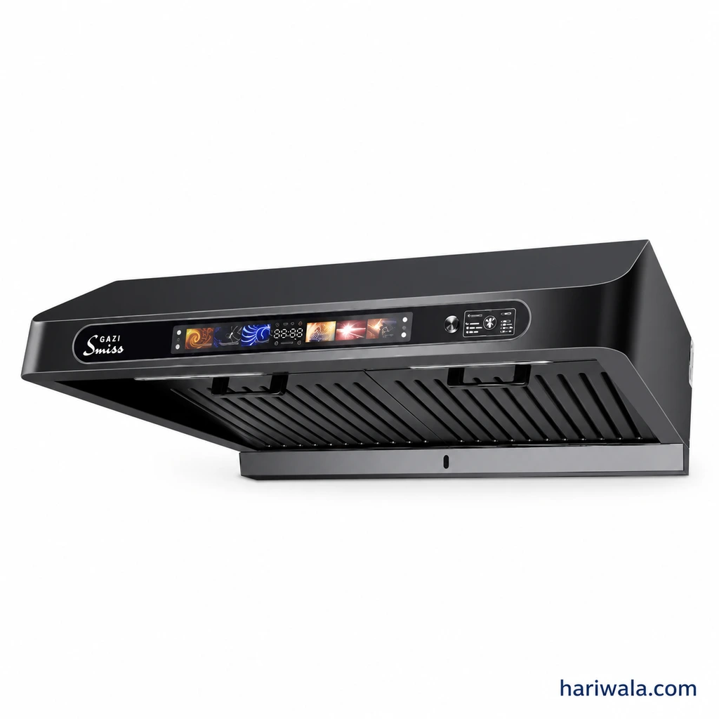 Gazi Smiss Kitchen Hood HY-736BV with Heat Auto Clean