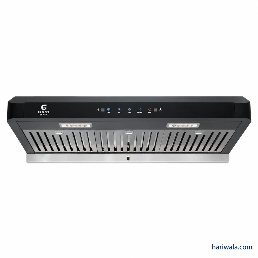 Gazi Smiss Kitchen Hood HY-918CT with Hand Motion Sensor and LED Touch Display