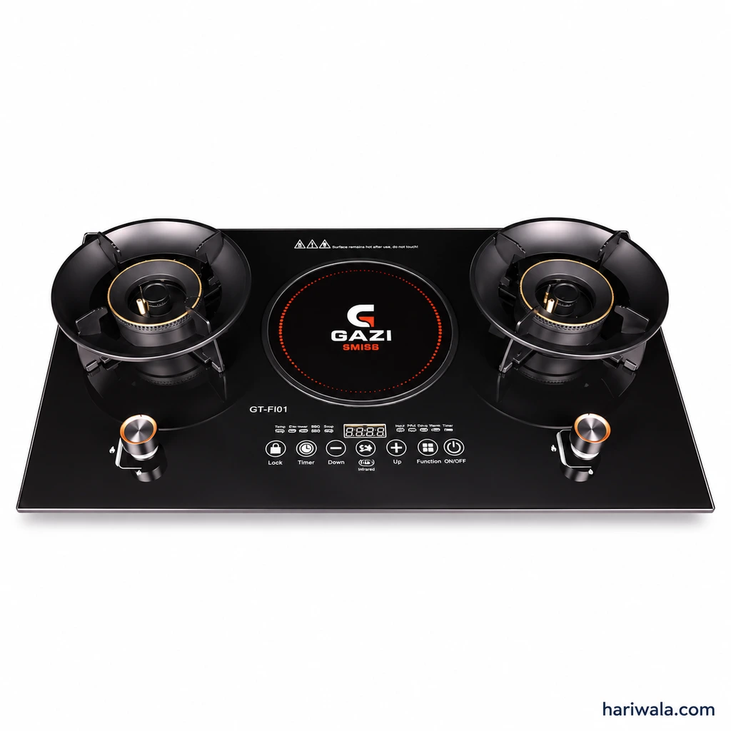Gazi Smiss Gas Stove with Infrared Cooker GT-FI01