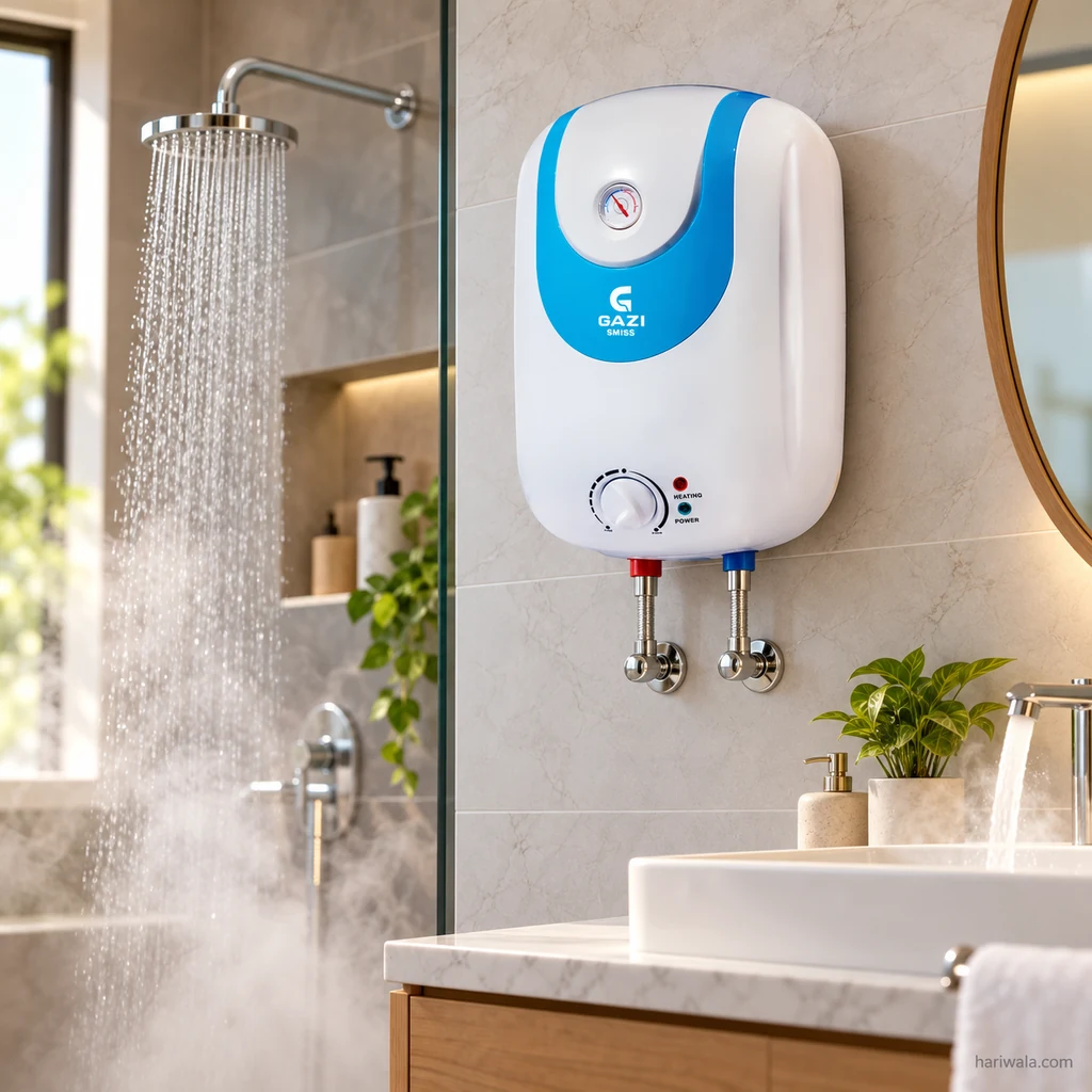 Gazi Smiss Electric Geyser 20CF – 20 Liters, 2000W