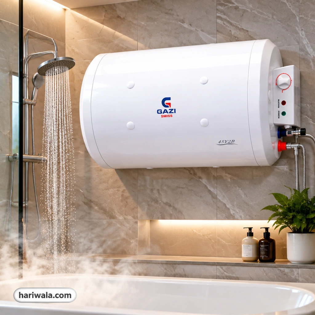 Gazi Smiss Electric Geyser 45Y2B – 45 Liters, 2000W