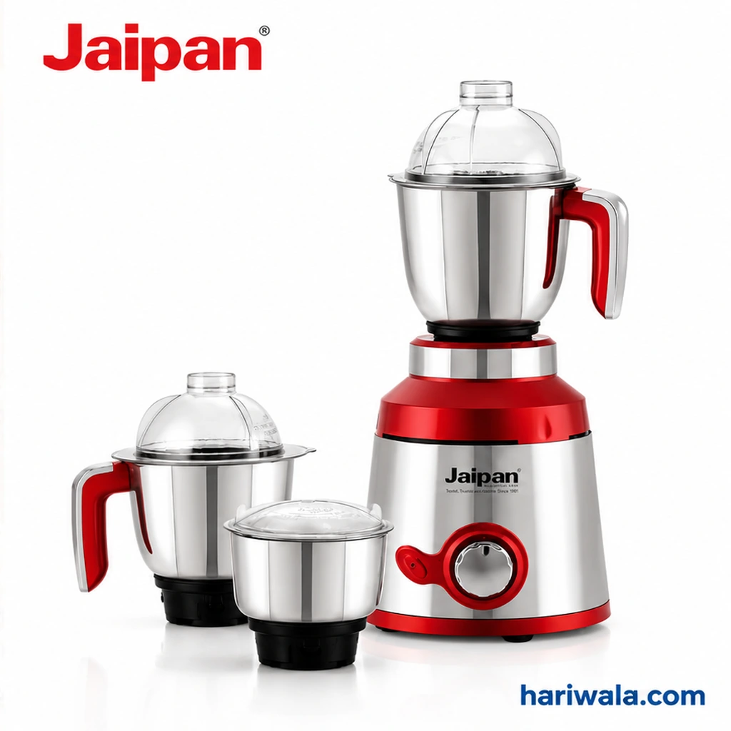 Jaipan SteelX High Performance Mixer Grinder with 3 Jars – 1200W