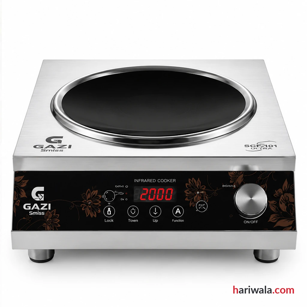 Gazi Smiss Infrared Cooker SCF-101 Ultra 2200W with Inverter