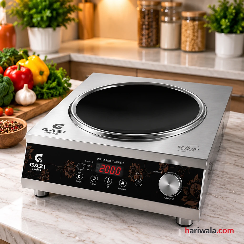 Gazi Smiss Infrared Cooker SCF-101 Ultra 2200W with Inverter