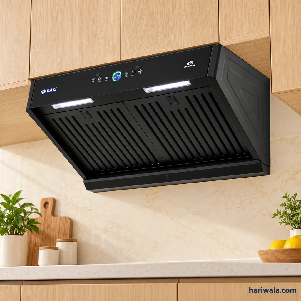 Gazi Smiss Kitchen Hood HY-725BT with Heat Auto Clean