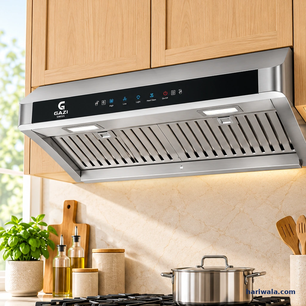 Gazi Smiss HY-720ST Kitchen Hood with Hand Motion Sensor & LED Touch Display