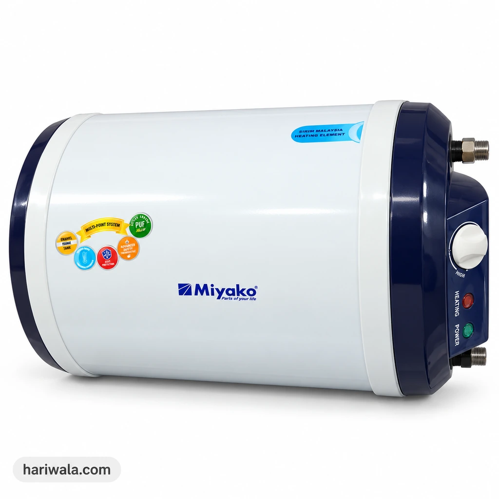 Miyako MGY-50L Electric Storage Geyser – 50 Liters, 2000W