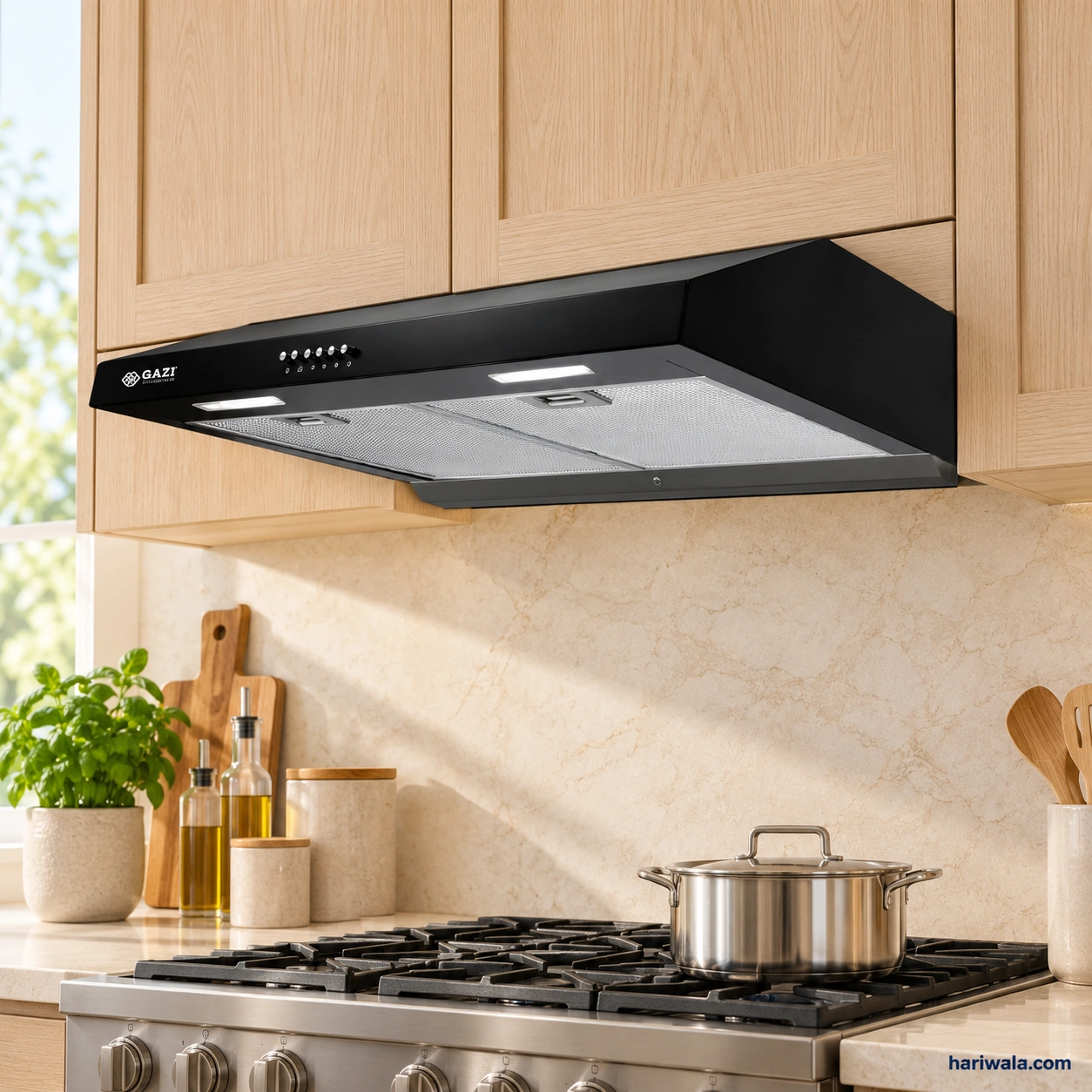 Gazi Smiss Kitchen Hood HY-729CP with Heat Auto Clean