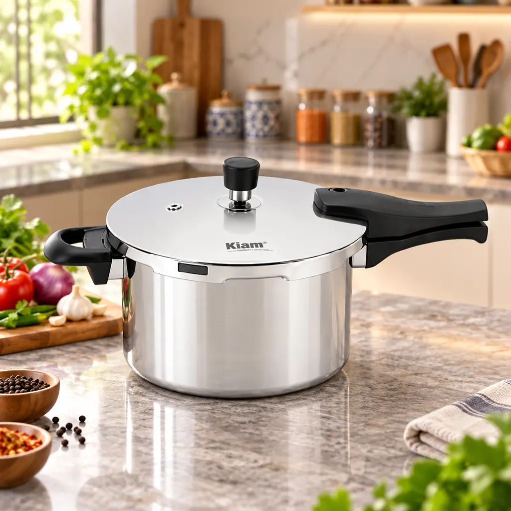 Kiam SS Triply Outer Lid Pressure Cooker – 5.5 Litre