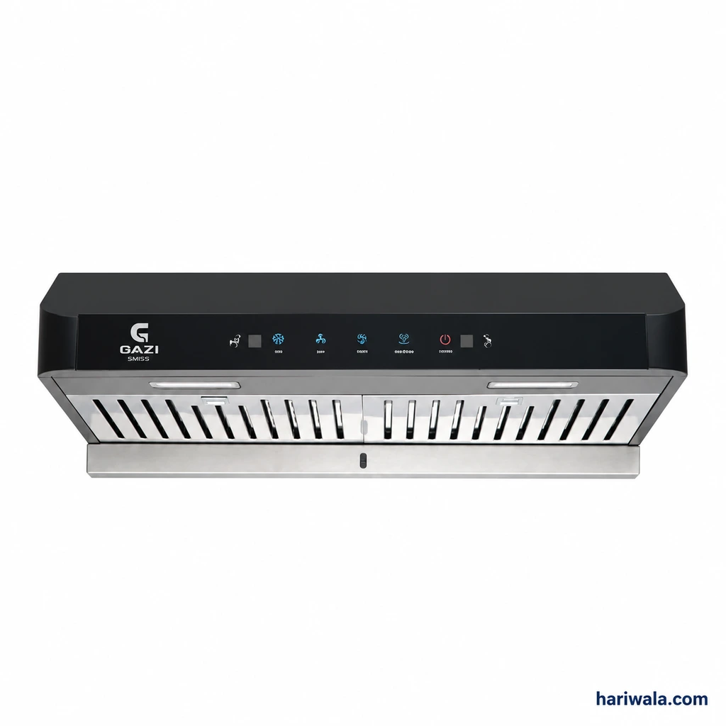 Gazi Smiss Kitchen Hood HY-718CT with Hand Motion Sensor and LED Touch Display