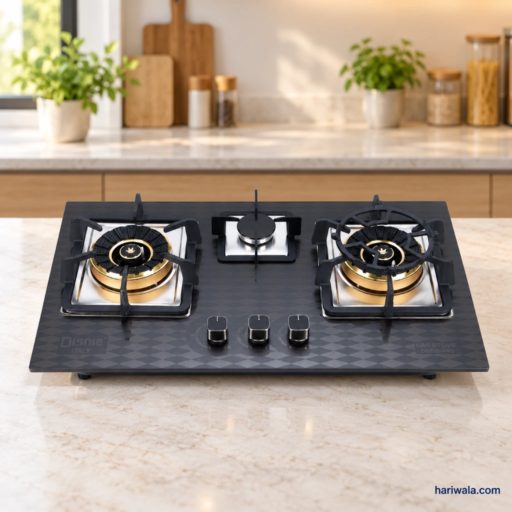 Disnie Marble Top 3 Burner Gas Stove DCGS-44G