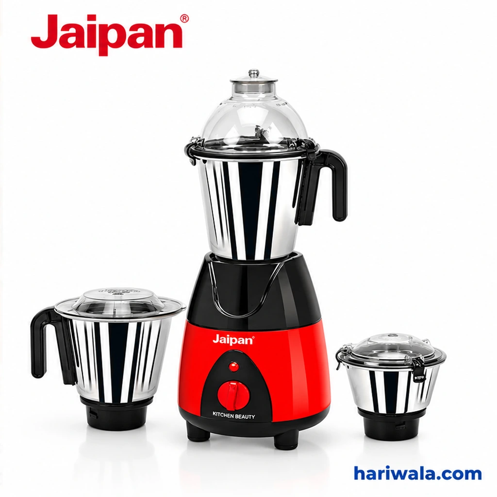 Jaipan Kitchen Beauty Mixer Grinder with 3 Jars – 1000W