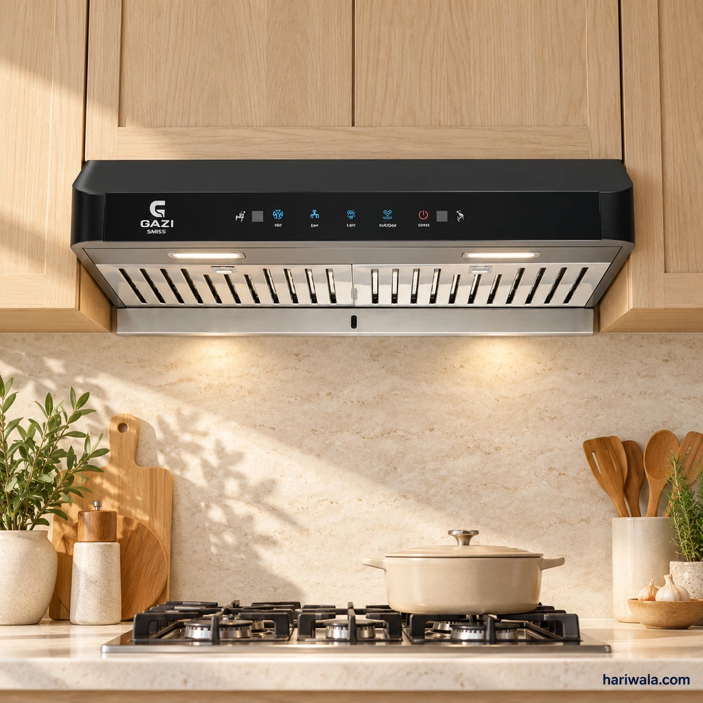 Gazi Smiss Kitchen Hood HY-718CT with Hand Motion Sensor and LED Touch Display