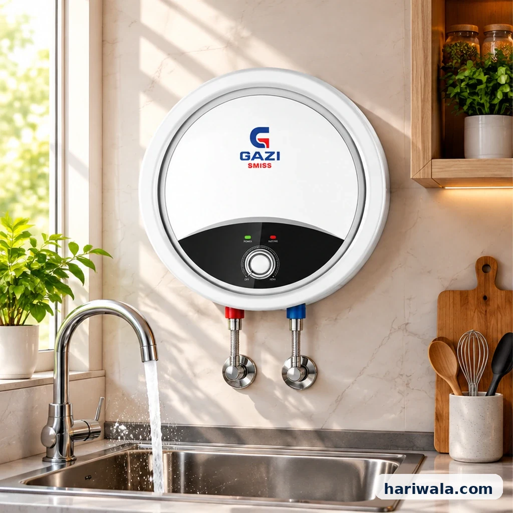 Gazi Electric Geyser 10KD – 10 Liters, 2000W