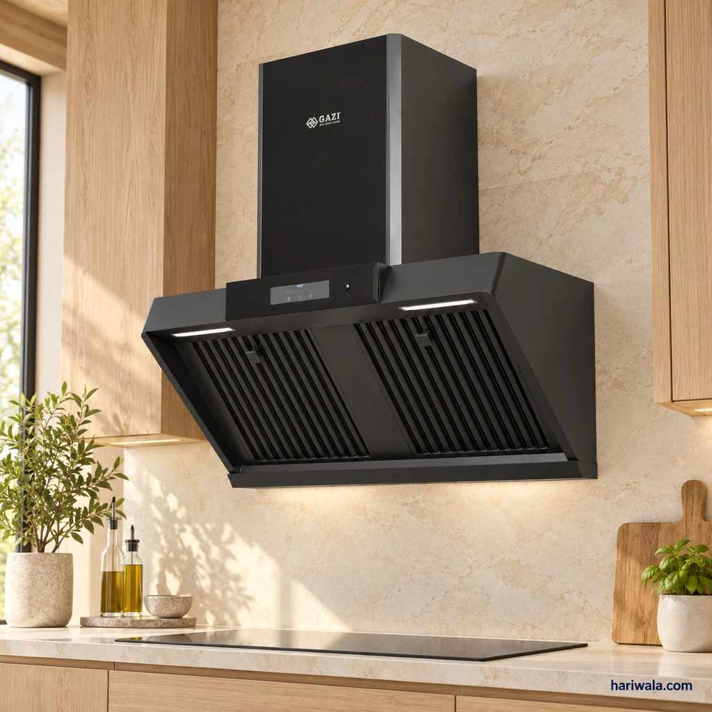 Gazi Smiss Kitchen Hood HY-953 with Voice Control and Heat Auto Clean