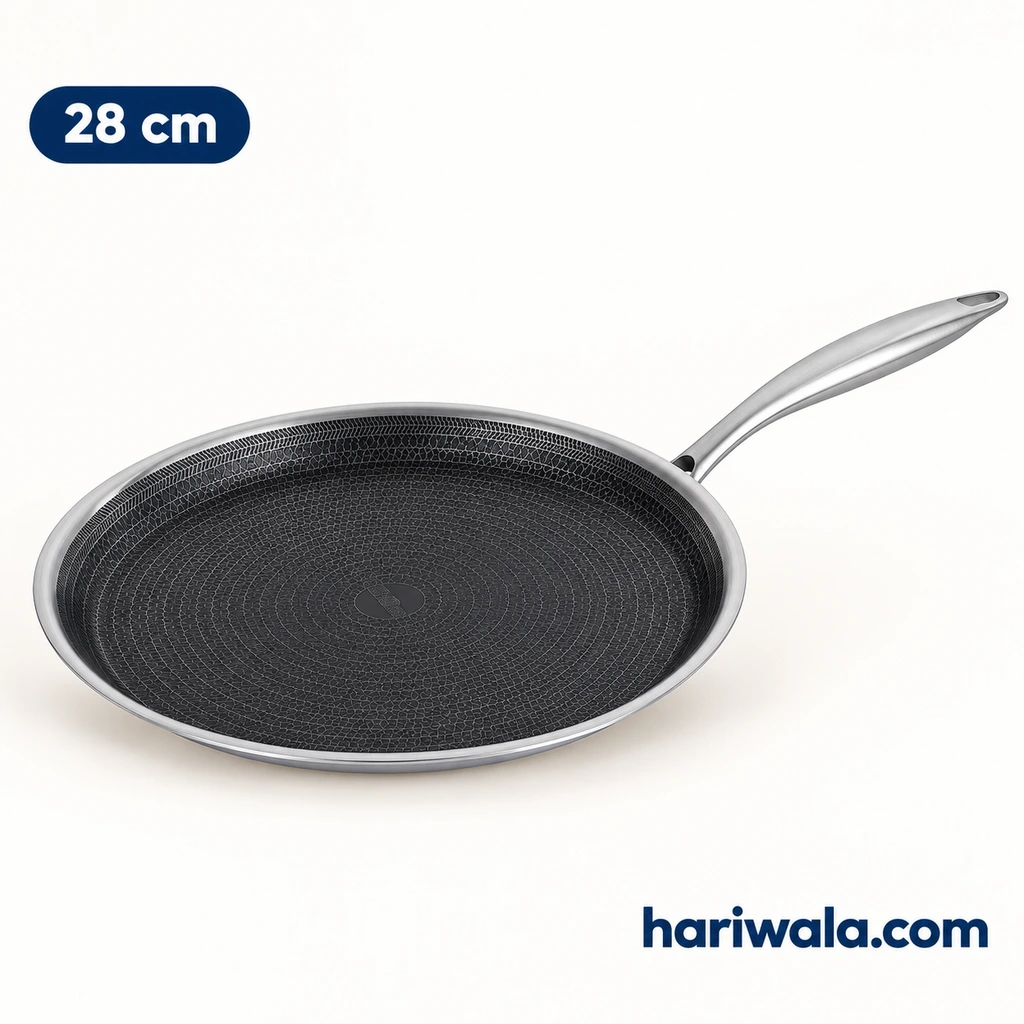 Kiam Tri-Ply Honeycomb Dosa Tawa – 28cm