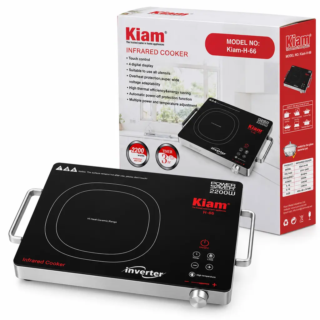 Kiam H-66 Infrared Cooker – 2200W