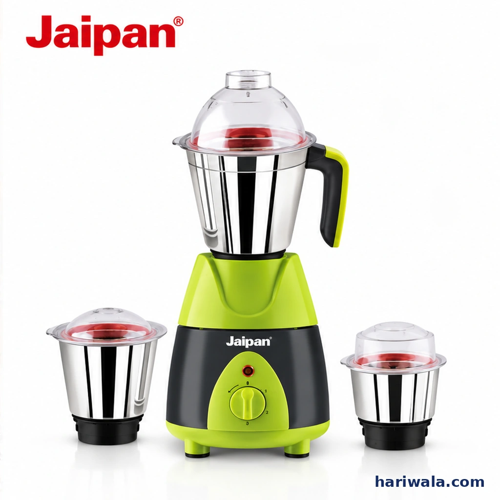 Jaipan Grand Master High Performance Mixer Grinder with 3 Jars – 850W Green